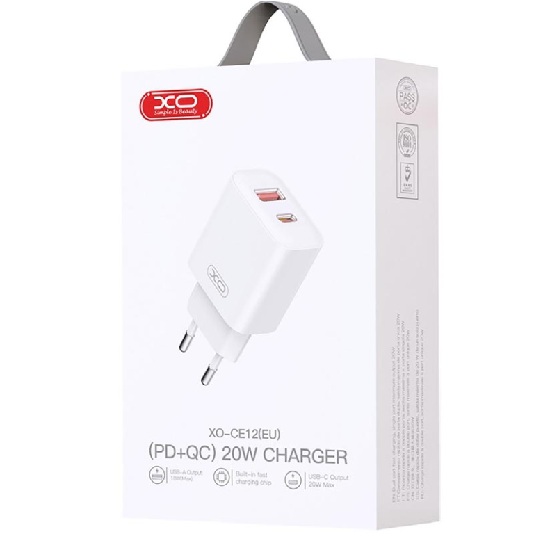 CARICATORE USB/USB-C BIANCO 3