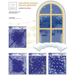 VETROFANIA GLITTER BIANCO ASSORTITE 24X27