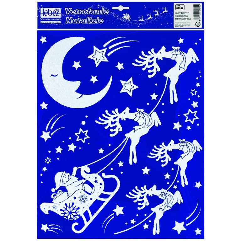 VETROFANIA NATALE GLITTER 30X37 2