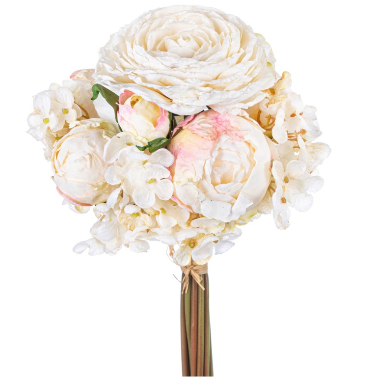 FIORE BOUQUET  RANUNCOLI 40CM CREMA