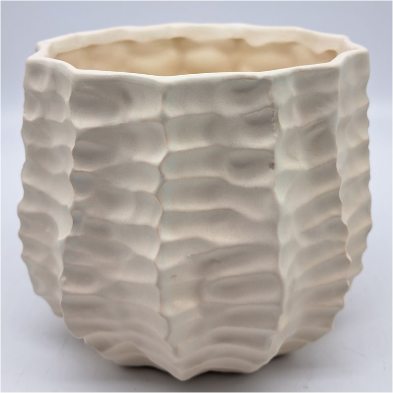 VASO CASPÒ D15,5H13CM    BIANCO