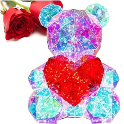 LAMPADA ORSO CON CUORE   14X13X17CM 70LED