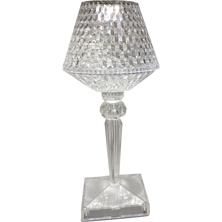 LAMPADA DIAMANTE LED RICARICABILE D12 H25CM