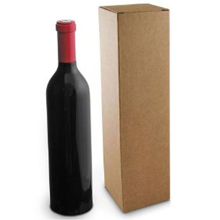 SCATOLA BOTTIGLIA VINO   34X9X9CM NATURALE