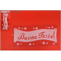 STICKER ADESIVO BUONE FESTE