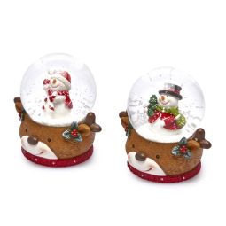 SFERACQUA PUPAZZO DI NEVE D6,5H9,5CM SOGGETTI ASSORTITI