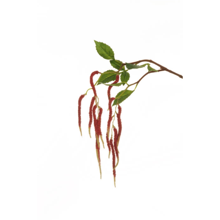 FIORE RAMO AMARANTO H94CM ROSSO