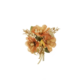 GIROCANDELA 6PZ FIORI    ARANCIO E ORO 80-379245