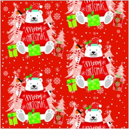 CARTA REGALO 100X140CM 10 FOGLI XMAS DIS.131