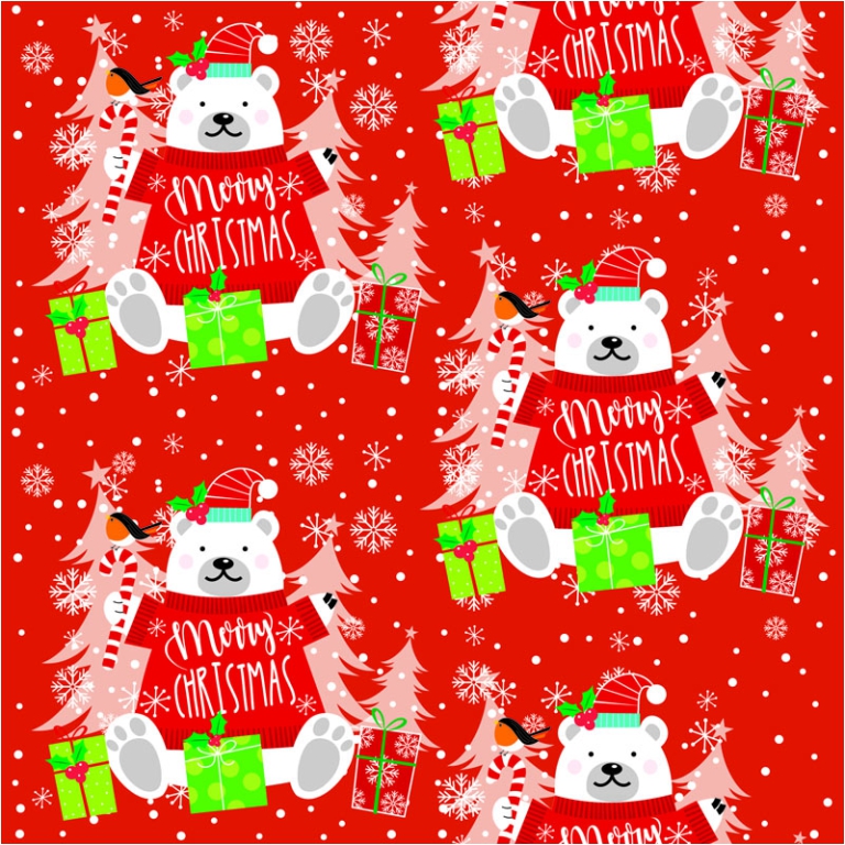 CARTA REGALO 100X140CM 10 FOGLI XMAS DIS.131