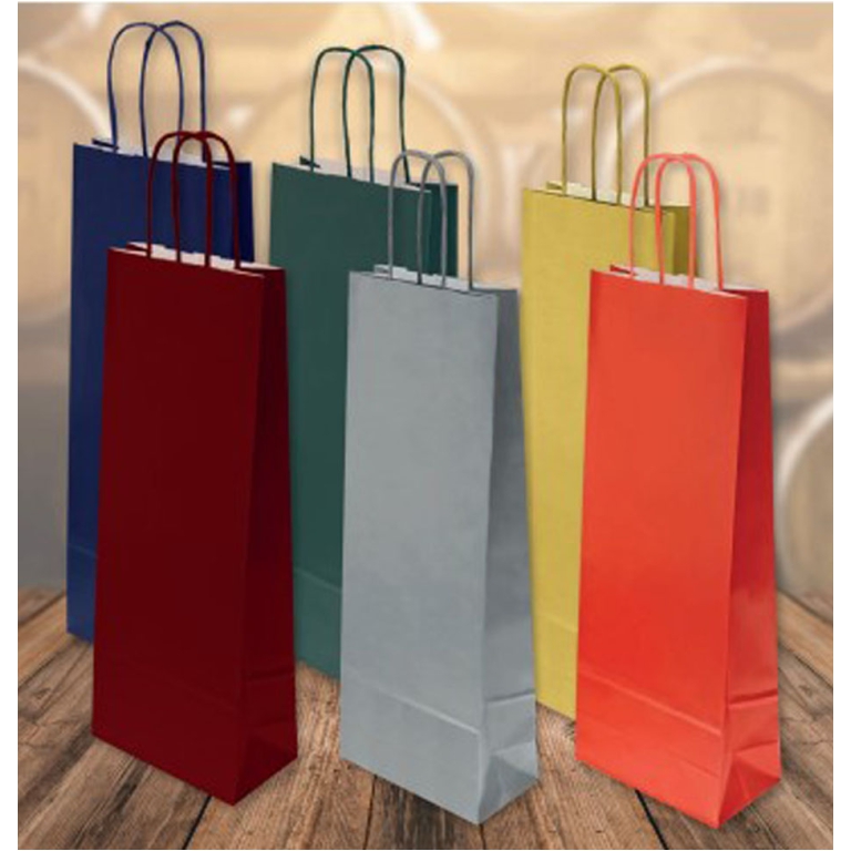 SHOPPER BOTTIGLIA 14X39X8CM JOLLY COL.ASS. 25PZ