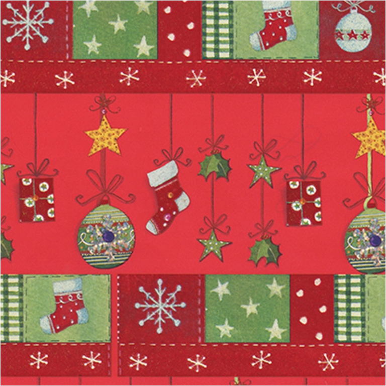 CARTA REGALO 70X100CM 10 FOGLI XMAS FANT.112