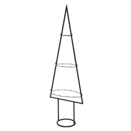 ALBERO METALLO NERO L40H118CM CON BASE