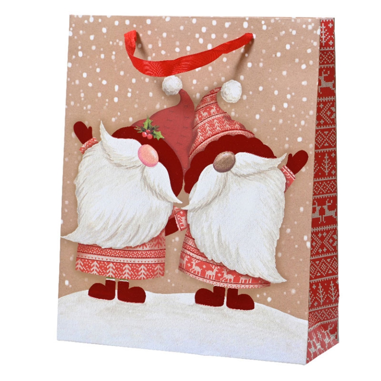 SHOPPER 16X42X48CM FUNNY BABBO NATALE