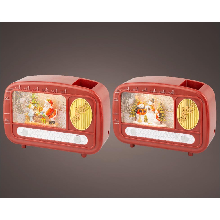 RADIO LED H15,5CM CON SOGG.ASSORT.