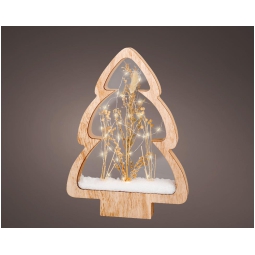 ABETE LEGNO LED H38CM 30L