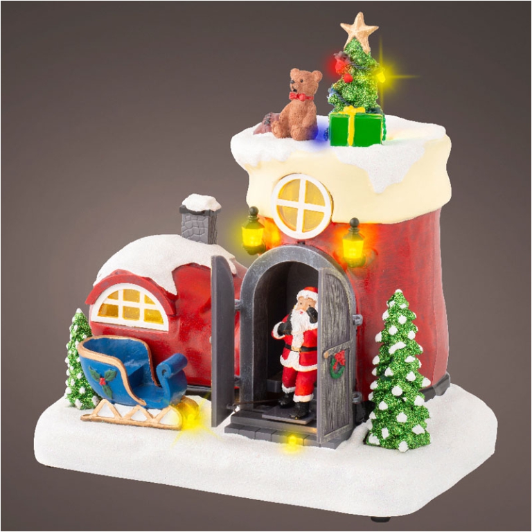 SCENARIO LED 14,5X21,5H23CM STIVALE BABBO NATALE