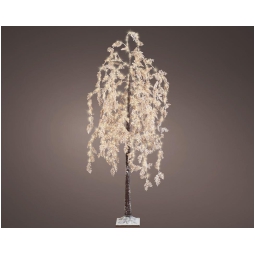 ALBERO SALICE LED H210CM D80CM 600 LUCI CALDE