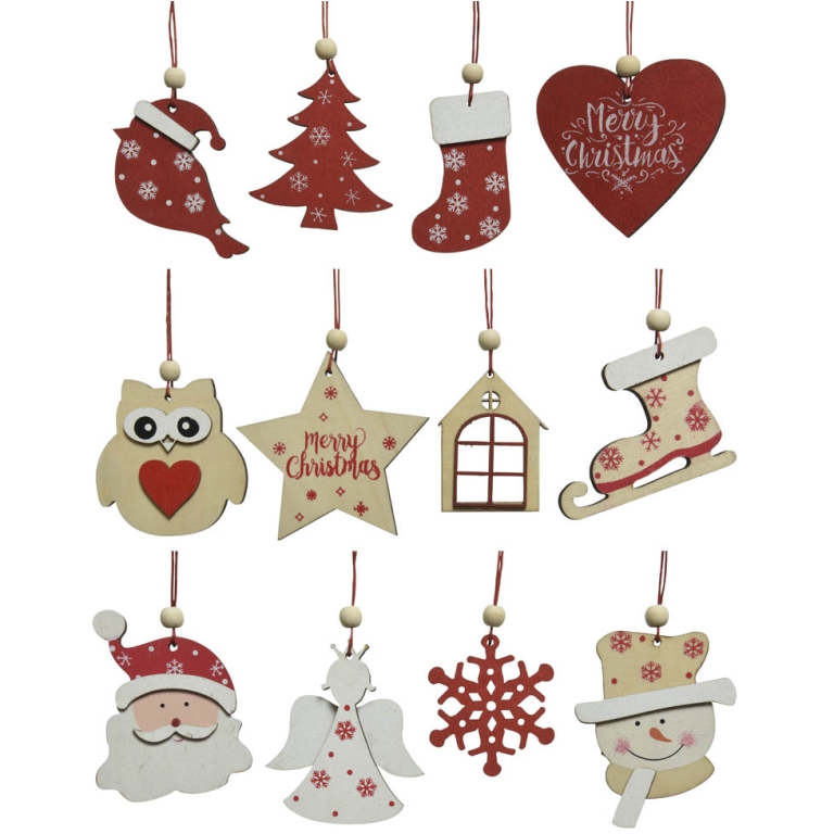 DECORO XMAS SOGGETTI ASSORTITI H11CM