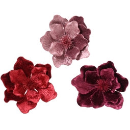 CLIP FIORE MAGNOLIA D26CM COLORI ASSORTITI