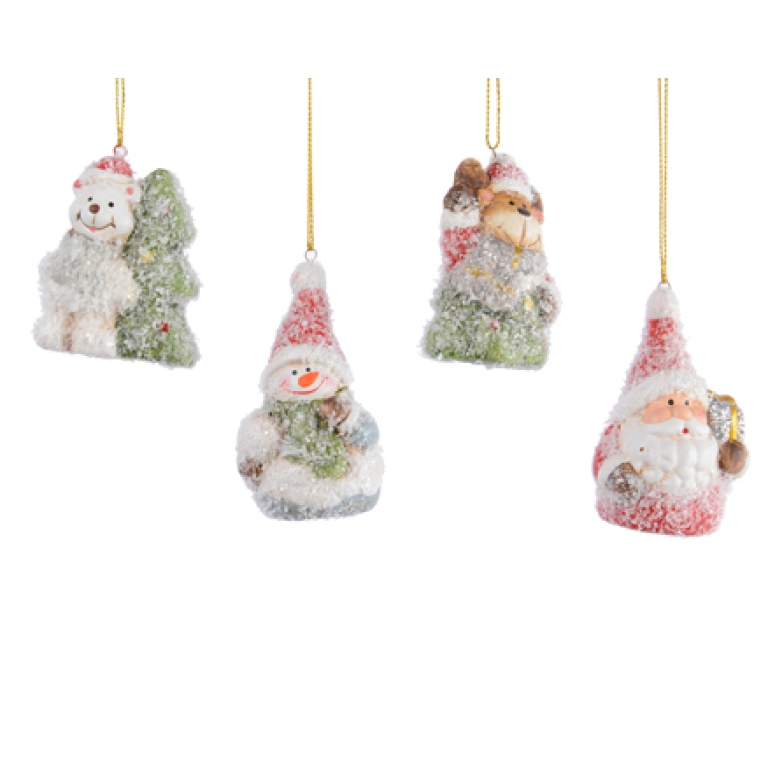 DECORO H6,8CM XMAS BRINATO