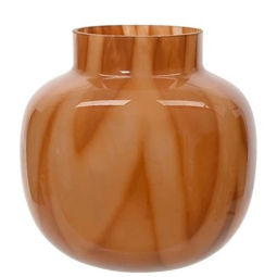 VASO VETRO D20H19CM LUCIDO COL. TERRACOTTA