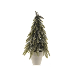 ALBERO MINI H34CM D18CM VERDE VASO CARTA