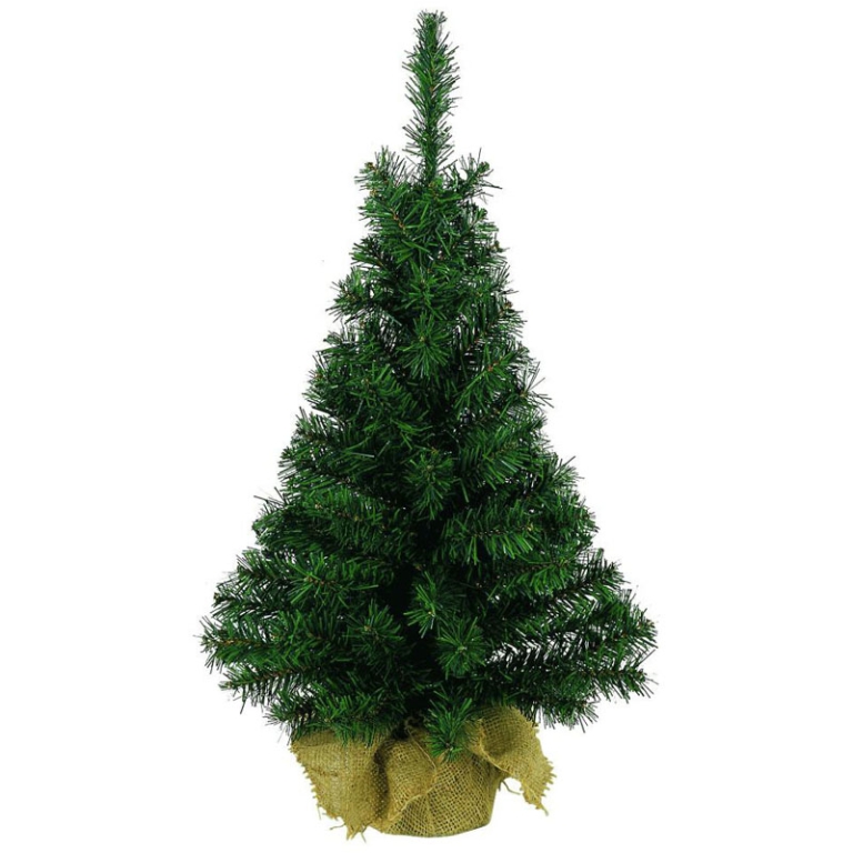 ALBERO MINI H90D46CM VERDE VASO JUTA