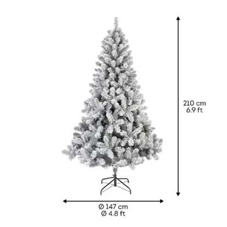 ALBERO PINO IMPERIALE    H210CM D135CM INNEVATO 3