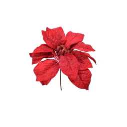 FIORE STELLA DI NATALE D21H10CM ROSSA