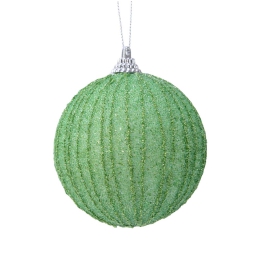 SFERA D80CM PLASTICA GLITTER VERDE