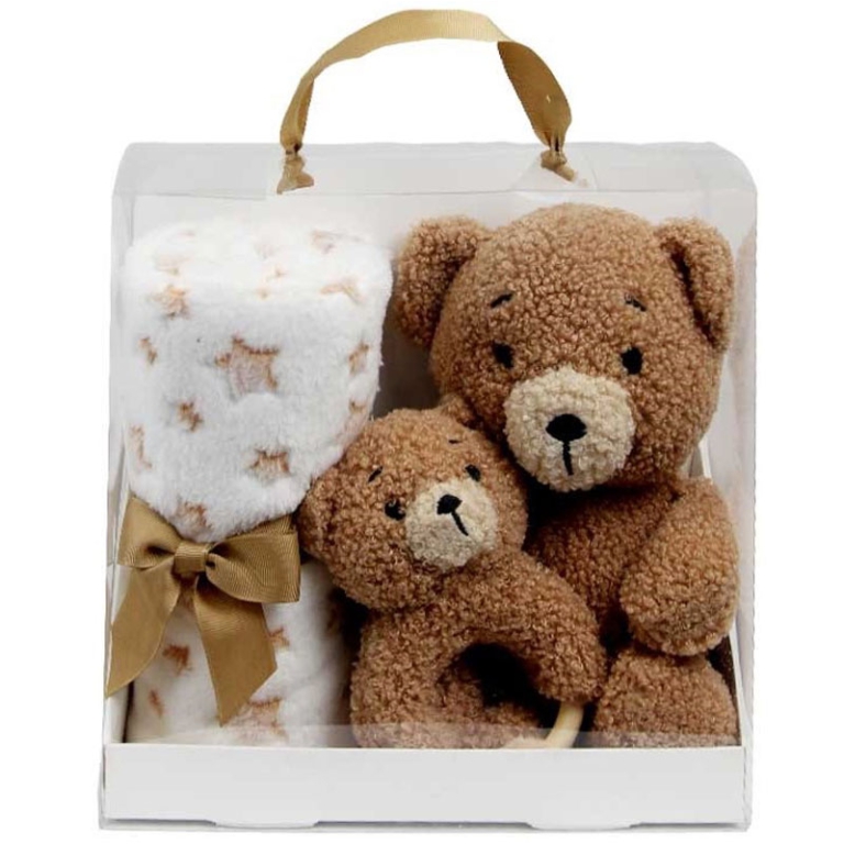 GIFTBOX PELUCHE E COPERTA ORSETTO