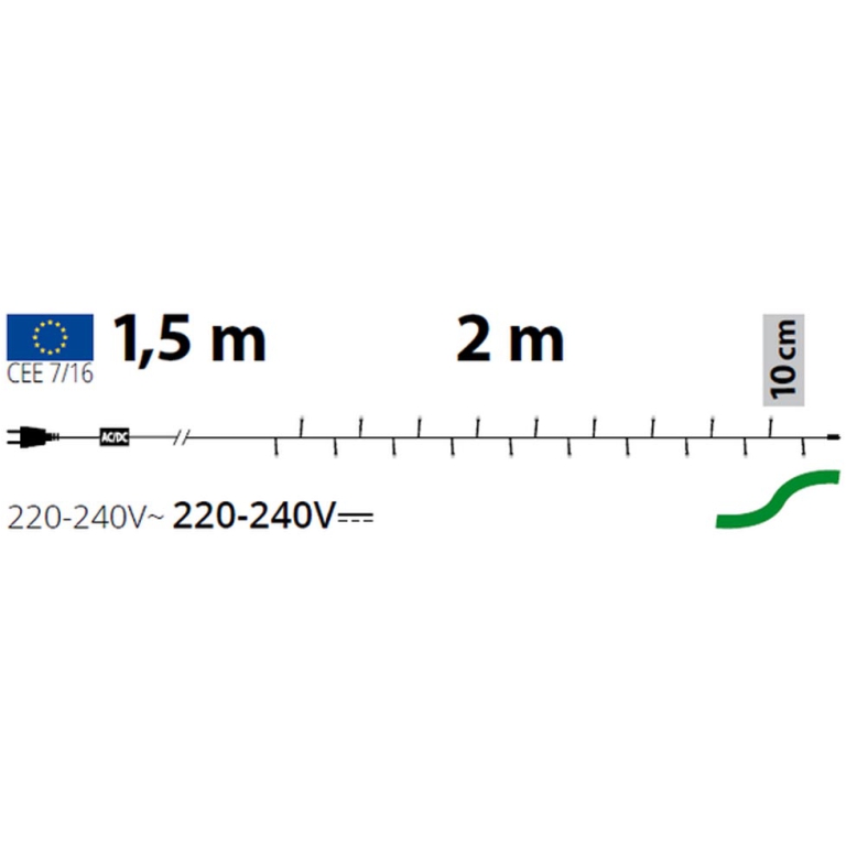 LUMINARIA 20LED 1,5+2M   BIANCO FREDDO 2