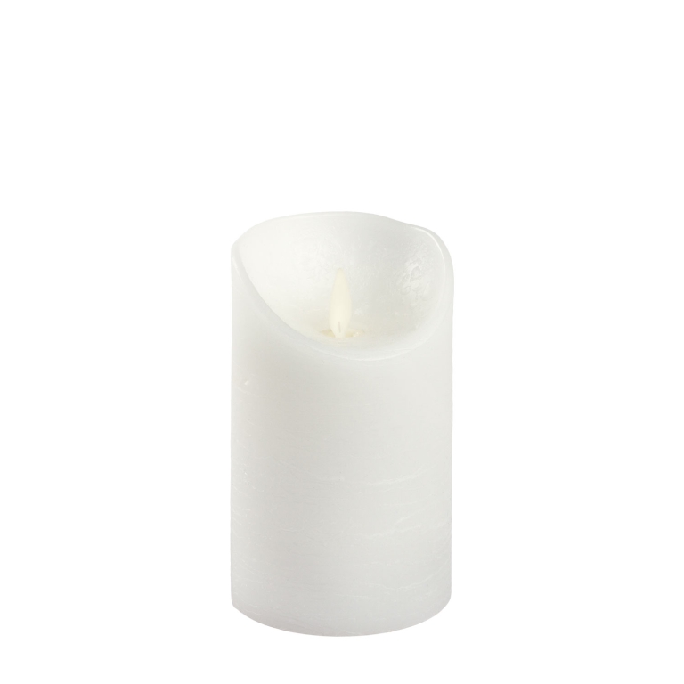 CANDELA LED D7,5H12,5CM  RUSTIC BIANCA BATTERIA