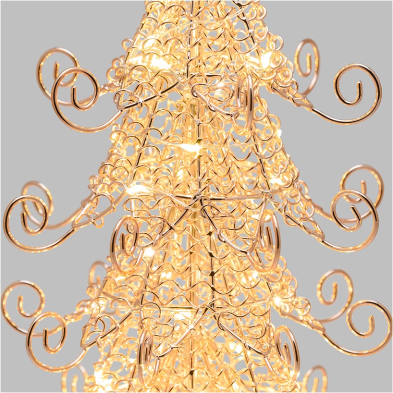 ALBERO DI NATALE H35CM   55 MICROLED BIANCO CALDO 5