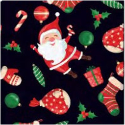 CARTA REGALO 10FG 70X100 DECORO BABBO NATALE FUNNY