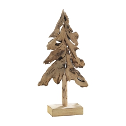 DECORO ABETE H69CM LEGNO