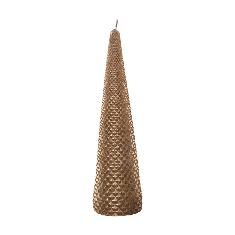 CANDELA CONO H20CM BRONZO