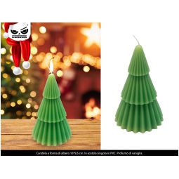 CANDELA ALBERO DI NATALE 16X9,5CM VERDE