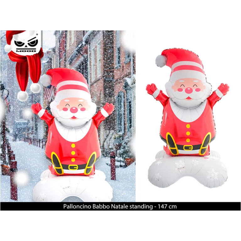 PALLONCINO BABBO NATALE  147CM STANDING