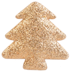 ALBERO GLITTER ORO 6PZ   H5CM CON ADESIVO