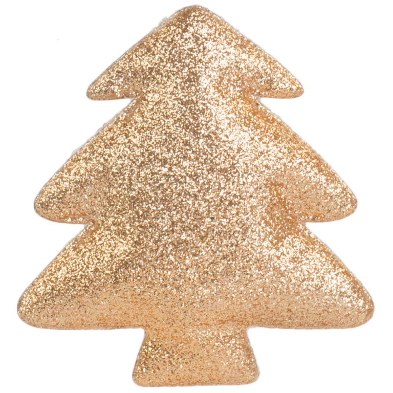 ALBERO GLITTER ORO 2PZ   H9CM CON ADESIVO