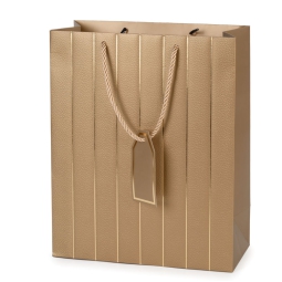 SHOPPER 12X9X36CM BEIGE  MANICO CORDINI