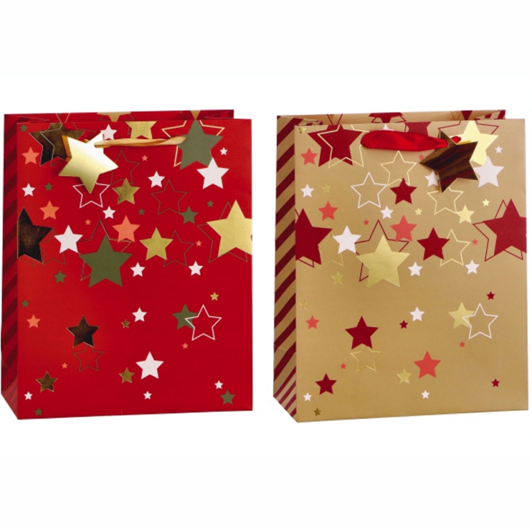 SHOPPER 26X32X12CM CARTA STELLE