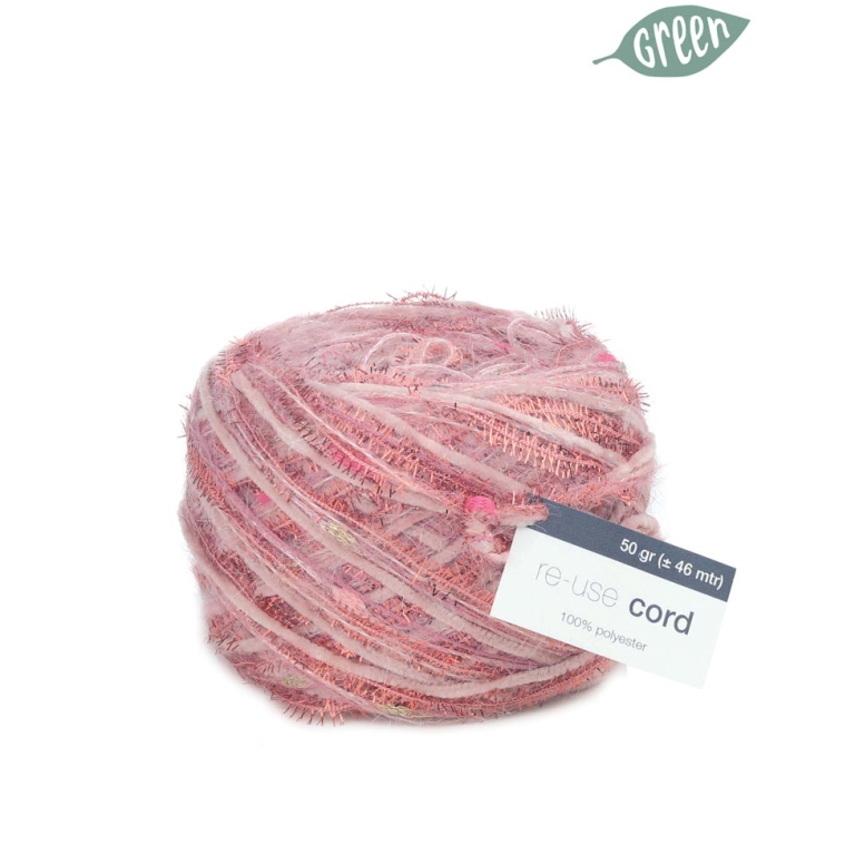 NASTRO CORDONCINO 4MMX50GR RICICLATO TONI ROSA