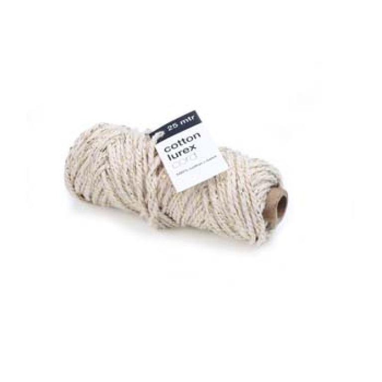 NASTRO CORDONCINO 4MMX25MT COTTON BEIGE ORO