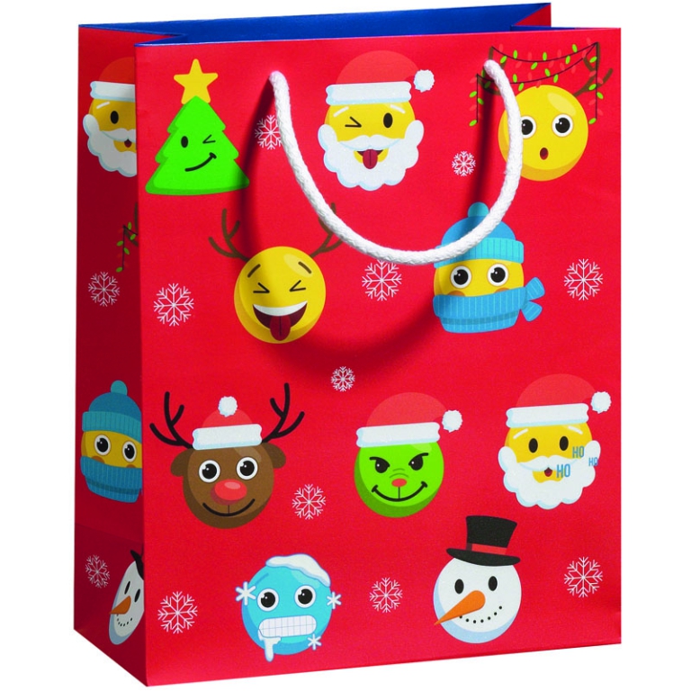 SHOPPER 26X13,5H33,5CM   FUNNY XMAS ICON