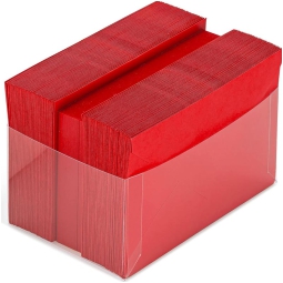 CARTONCINO CON BUSTA 6X8CM 100PZ ROSSO SOVRAPACCO