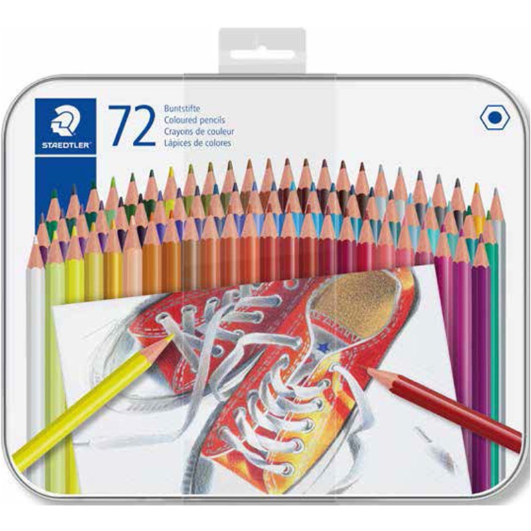 PASTELLI 72 COLORI ESAGONALI SC METALLO STAEDTLER