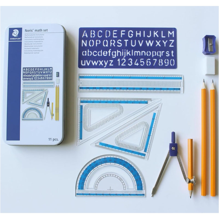 SET NORIS MATEMATICA SCATOLA METALLO STAEDTLER 2